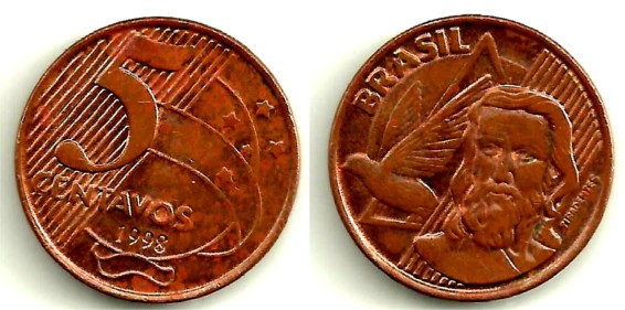 (648) Brasil. 1998. 5 Centavos (MBC)