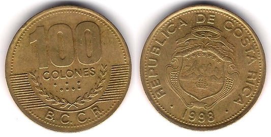 (230a) Costa Rica. 1998. 100 Colones (MBC)