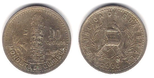 (277.6) Guatemala. 2000. 10 Centavos (MBC)
