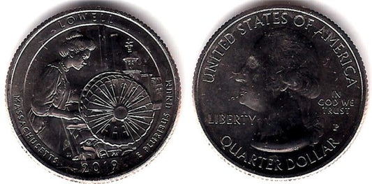 Estados Unidos de América. 2019(P). Quarter Dollar (SC) Lowell