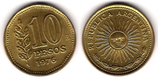 (72) Argentina. 1976. 10 Pesos (SC)