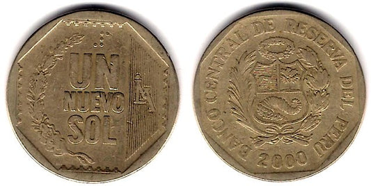 (308.3) Perú. 2000. 1 Nuevo Sol (BC)