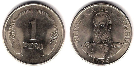 (258.2) Colombia. 1979. 1 Peso (MBC+)