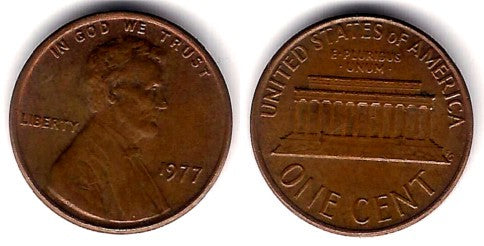 (201) Estados Unidos de América. 1977. 1 Cent (MBC)