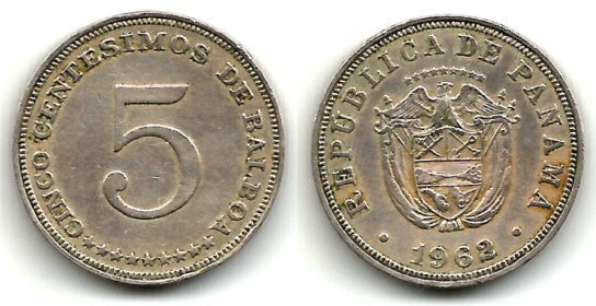 (23.2) Panamá. 1962. 5 Centesimos (MBC)