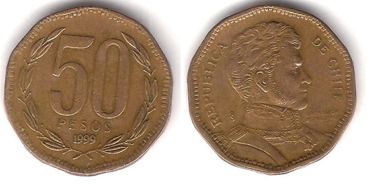 (219.2) Chile. 1999. 50 Pesos (MBC)