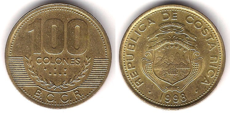 (230a) Costa Rica. 1998. 100 Colones (EBC)