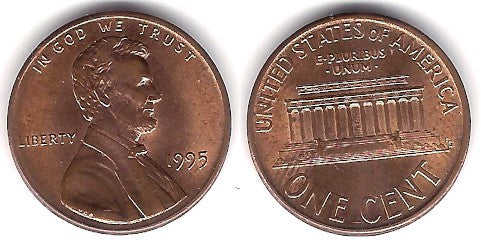 (201) Estados Unidos de América. 1995. 1 Cent (EBC)