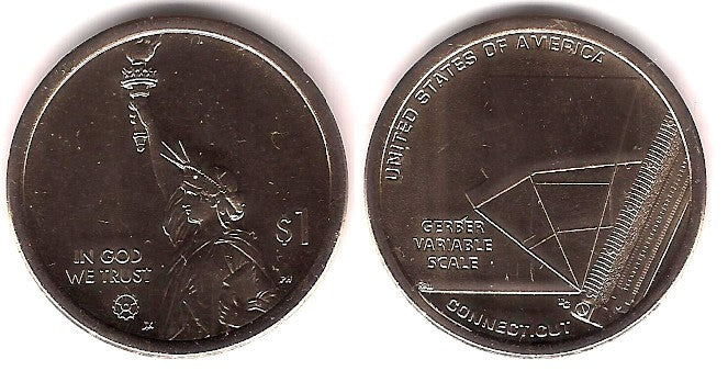 Estados Unidos de América. 2020(D). 1 Dollar (SC) Gerber Variable Scale