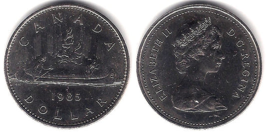 (120.1) Canadá. 1985. 1 Dollar (SC)