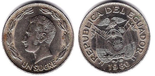 (78b) Ecuador. 1980. 1 Sucre (MBC+)