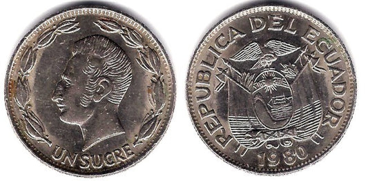 (78b) Ecuador. 1980. 1 Sucre (MBC+)