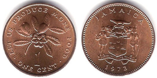(52) Jamaica. 1973. 1 Cent (SC)