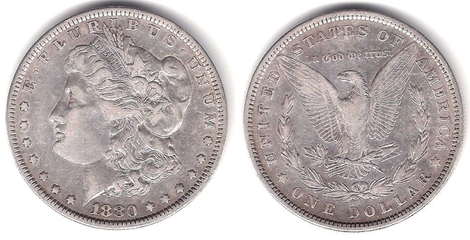 (110) Estados Unidos de América. 1880. 1 Dollar (MBC) (Plata)
