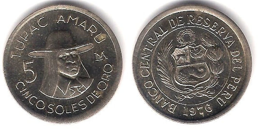 (267) Perú. 1976. 5 Soles (SC-)