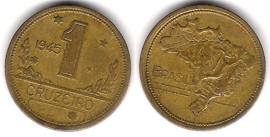 (558) Brasil. 1945. 1 Cruzeiro (MBC)