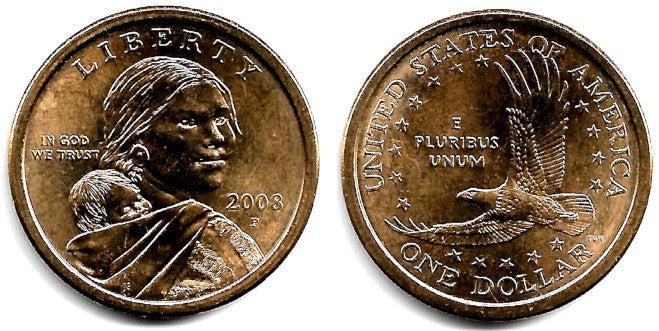 (310) Estados Unidos de América. 2008(P). 1 Dollar (SC)