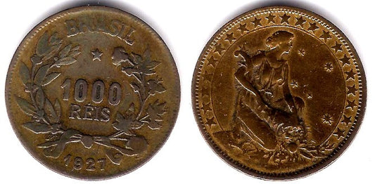 (525) Brasil. 1927. 1000 Reis (MBC)