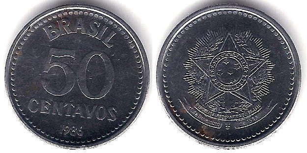 (604) Brasil. 1986. 50 Centavos (MBC)