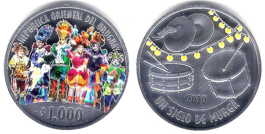 Uruguay. 2020. 1000 Pesos (Proof) (Plata)