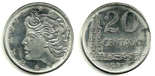 (579.1a) Brasil. 1977. 20 Centavos (EBC)