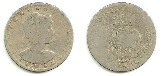 (504) Brasil. 1901. 200 Reis (RC)