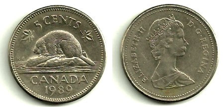 (60.2) Canadá. 1989. 5 Cents (MBC)