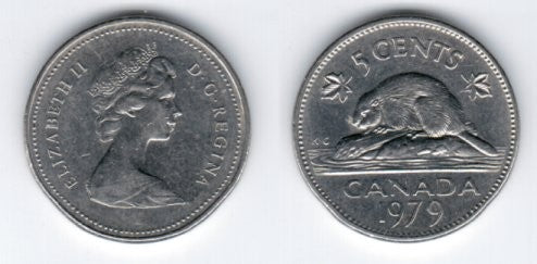 (60.2) Canadá. 1979. 5 Cents (MBC)
