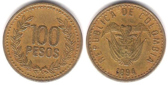 (285.1) Colombia. 1994. 100 Pesos (BC)