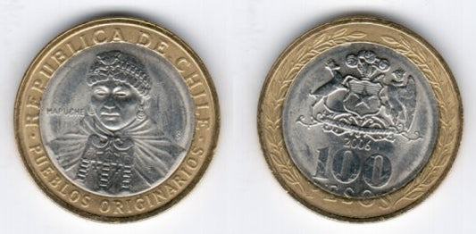 (236) Chile. 2006. 100 Pesos (EBC)