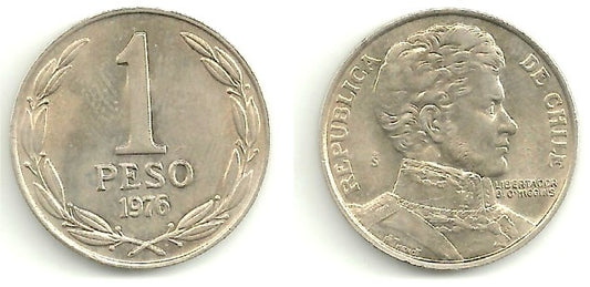 Chile. 1976. 1 Peso (MBC)