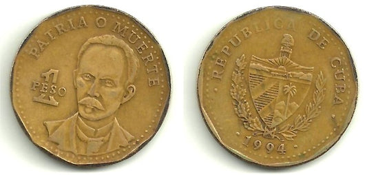 Cuba. 1994. 1 Peso (BC)