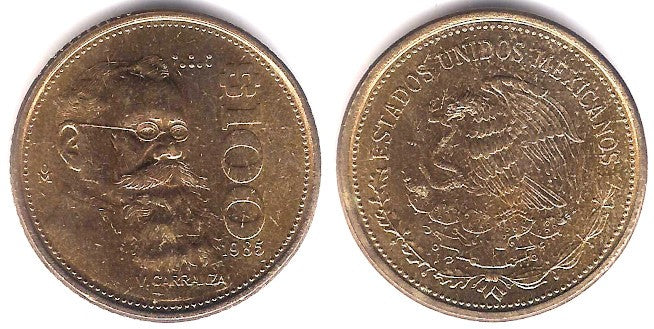 (493) Estados Unidos Mexicanos. 1985. 100 Pesos (EBC)