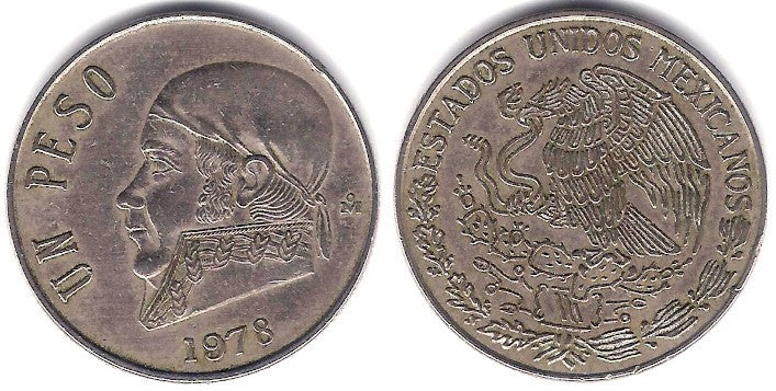 (460) Estados Unidos Mexicanos. 1978. 1 Peso (MBC)
