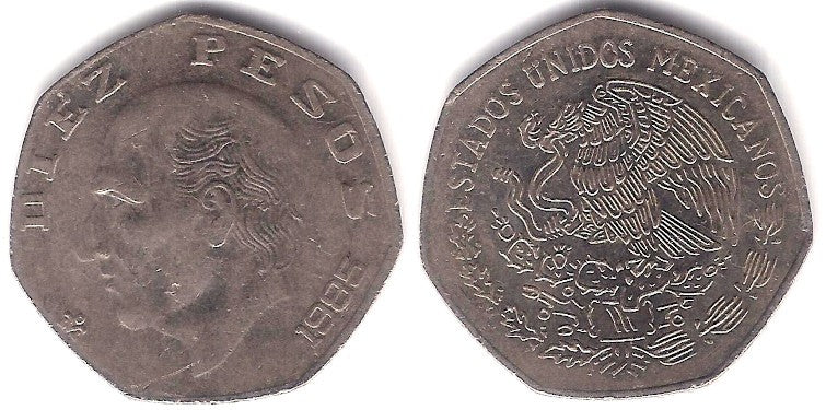 (477.2) Estados Unidos Mexicanos. 1985. 10 Pesos (MBC)