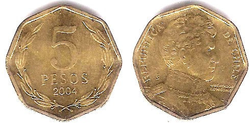 (232) Chile. 2004. 5 Pesos (SC)