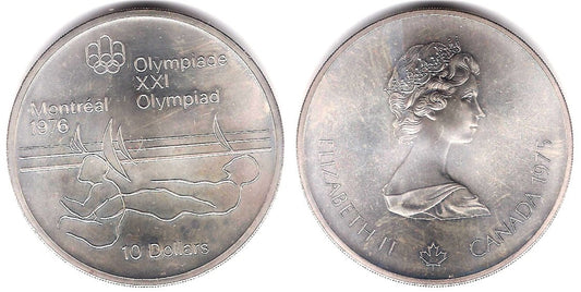 (104) Canadá. 1975. 5 Dollars (SC) (Plata)