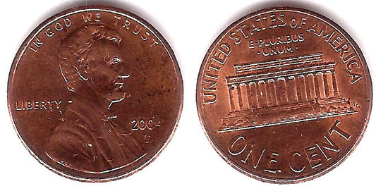 (201b) Estados Unidos de América. 2004(D). 1 Cent (MBC)