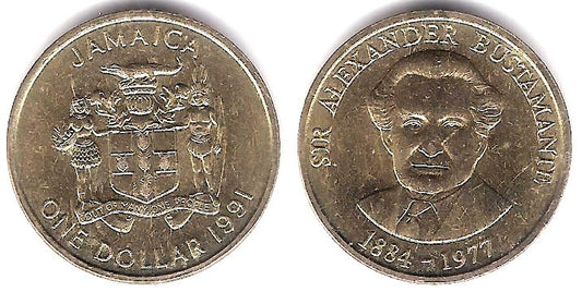 (145) Jamaica. 1991. 1 Dollar (SC)
