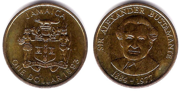 (145) Jamaica. 1993. 1 Dollar (EBC+)