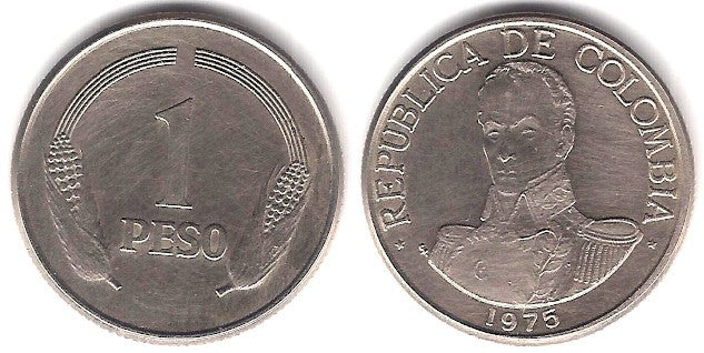 (258.1) Colombia. 1975. 1 Peso (MBC)