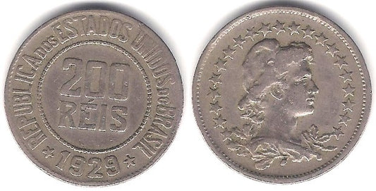 (519) Brasil. 1929. 200 Reis (MBC)