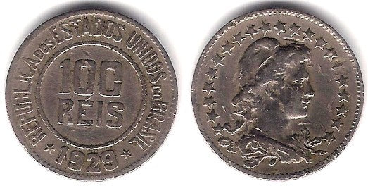 (518) Brasil. 1929. 100 Reis (MBC)