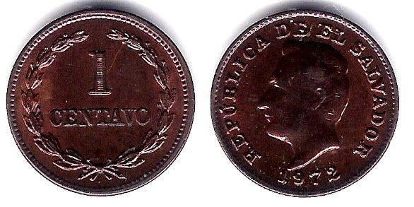 (135.1) El Salvador. 1972. 1 Centavo (SC)