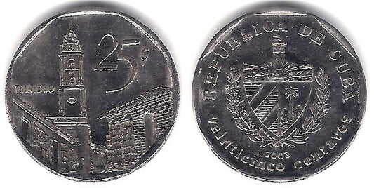 (577.2) Cuba. 2003. 25 Centavos (EBC)