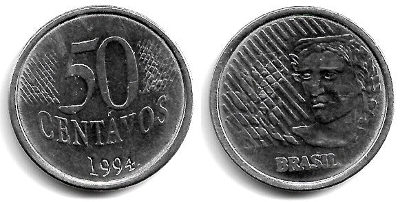 (635) Brasil. 1994. 50 Centavos (MBC)