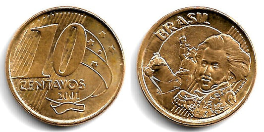 (649.2) Brasil. 2001. 10 Centavos (EBC)