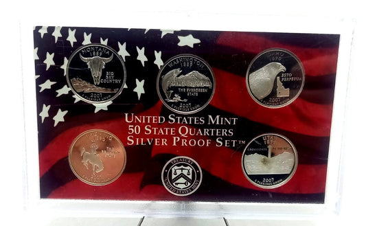 Estados Unidos de América. 2007. Estuche Quarters (Proof) (Plata)