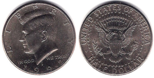 (A202b) Estados Unidos de América. 1992(P). Half Dollar (MBC+)