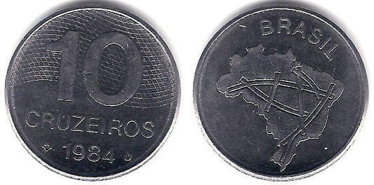 (592.1) Brasil. 1984. 10 Cruzeiros (EBC+)